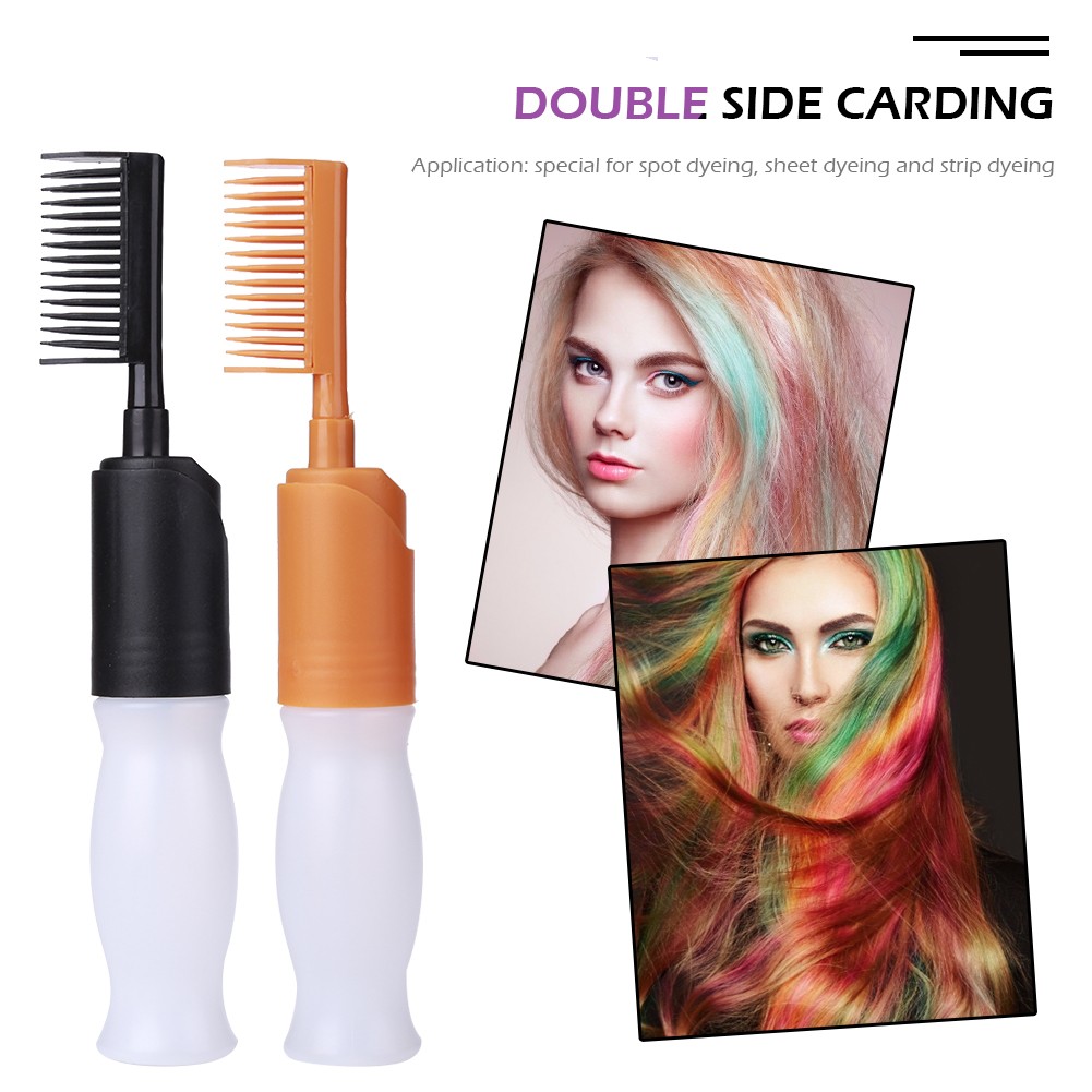 ABS Hair Coloring Comb Professional Empty Hair Dye Vial With Dispensing Applicator Brush Salon Hair Coloring Styling Tool