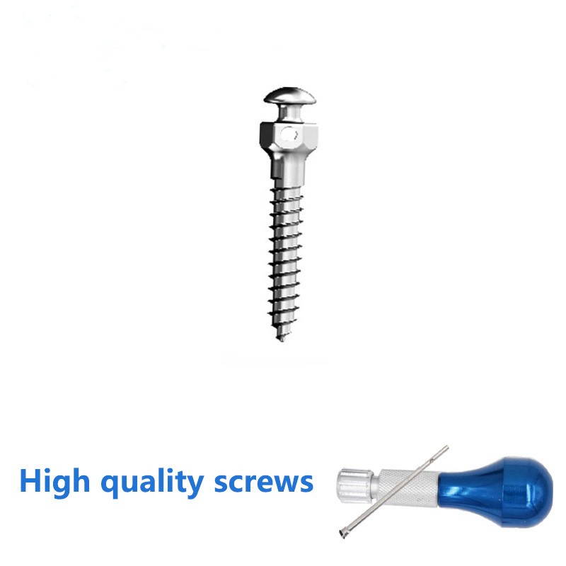 1 Set Screwdriver + 10pcs Dental Mini Screws Orthodontic Screwdriver Mini Screw Screwdriver Handle Drill Tool 1.8mm*8mmX10