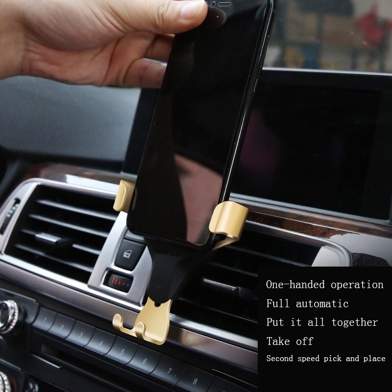 Car universal air vent mobile phone holder for smartphone non-magnetic car support