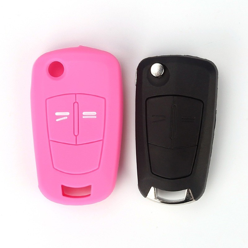 Hot Silicone Car Key Cover Case Shell Fob For Vauxhall Opel Corsa Astra Vectra Signum 2 Buttons Remote Key Shell