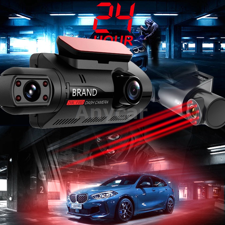 FHD Car DVR Recorders Car Dash Cam Dual Record Video Recorder Dash Cam 1080P DVR Night Vision Video Recorders Dashcam