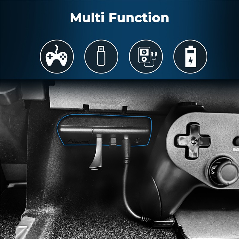 For Tesla Model 3 Y 2021 2022 Glovebox USB Expansion Hub Ports Splitter HUB Docking Station 4 In 1 Co-pilot USB Spiliter ModelY