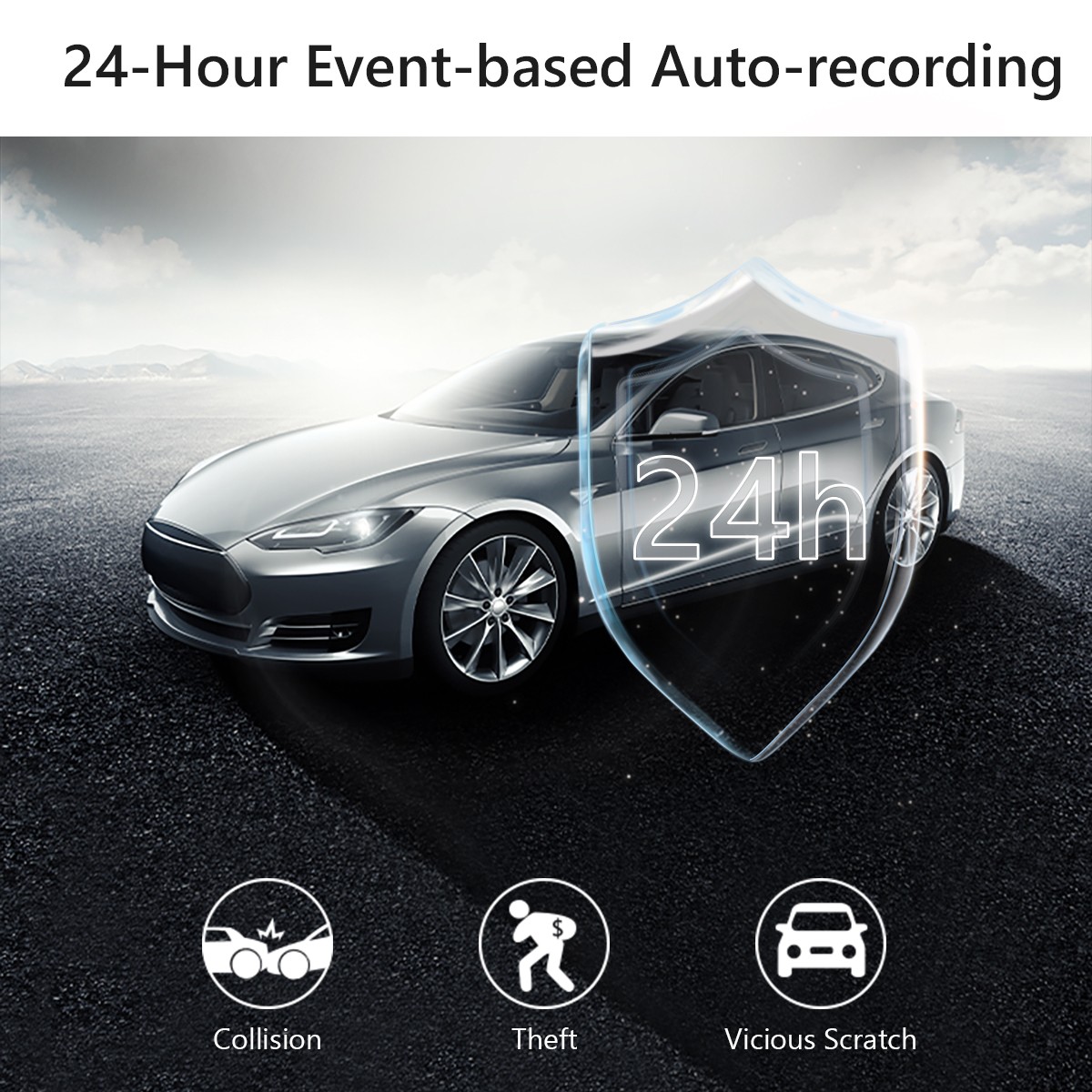 Dahua imou Dash Camera S400 4MP QHD Wifi Smart Conversation Driving Recorder Parking Crash Record 123° Wide Angle Car Monitor