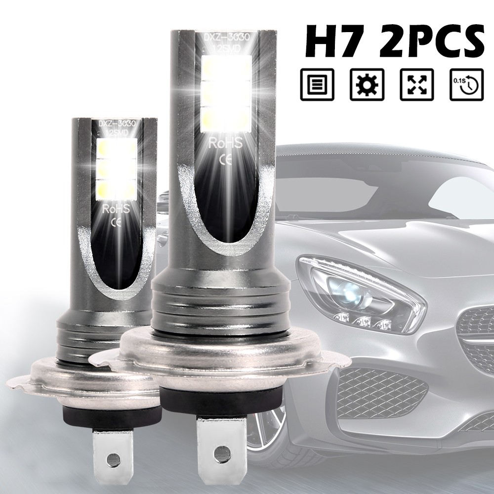 2pcs H7 LED Headlight Bulb H7 Led Fog Lamp High Power LED Car Headlight Bulbs Car Headlight Bulbs Auto Accessories