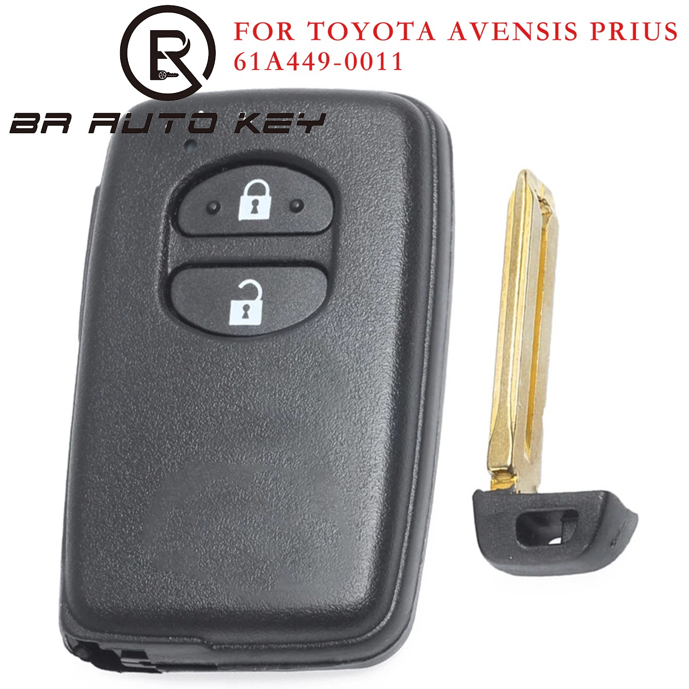 Smart Remote Proximity Entry Key For Toyota Avensis Prius 2010-2013 2 Buttons 434MHz ID4D 61A449-0011 P/N:89904-0F010