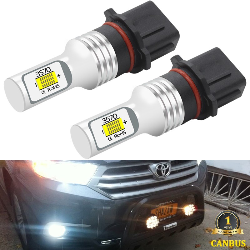 BMTxms - LED Car Fog Light, Daytime Running Light, Canbus, No Fault, P13W PSX26W, For Toyota Highlander (2011-2015)