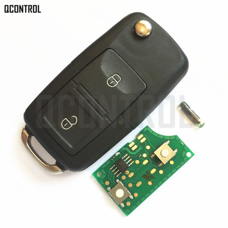 QCONTROL-مفتاح التحكم عن بعد لـ SKODA Octavia I 5FA 008 548 ، مع شريحة ID48 ، 434 ميجا هرتز