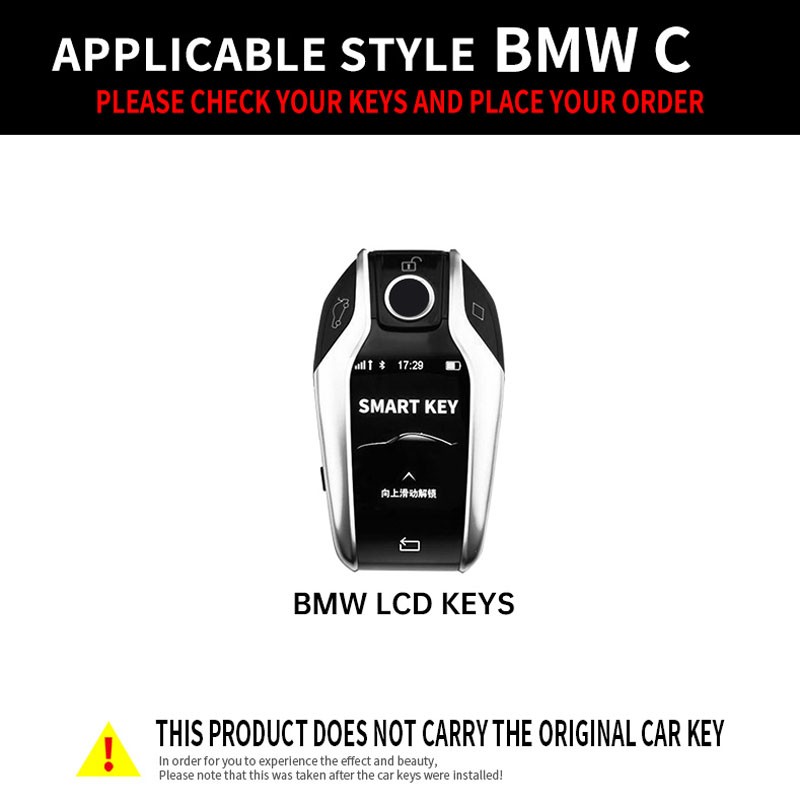 Zinc Alloy Car Key Case For BMW 5/7 series G01 G02 G05 G07 G11 G12 G31 G32 X3/X4/X5/X7/I8/I12/I15 Remote Control Protective Case