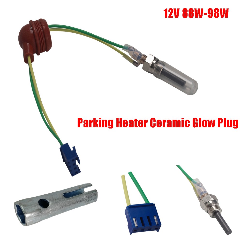 12V 88W-98W Parking Heater Ceramic Glow Plug for Car, Boat, Truck, Diesel, Parking Heater Parts Ceramic Pin