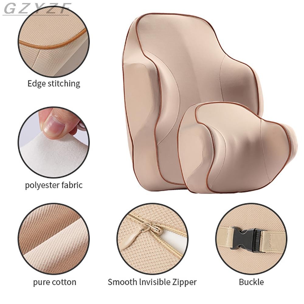 Memory Space Massage Car Neck Pillow Headrest Rest Universal Head Pillow Backrest Lumbar Supplier Pillow Car Accessories