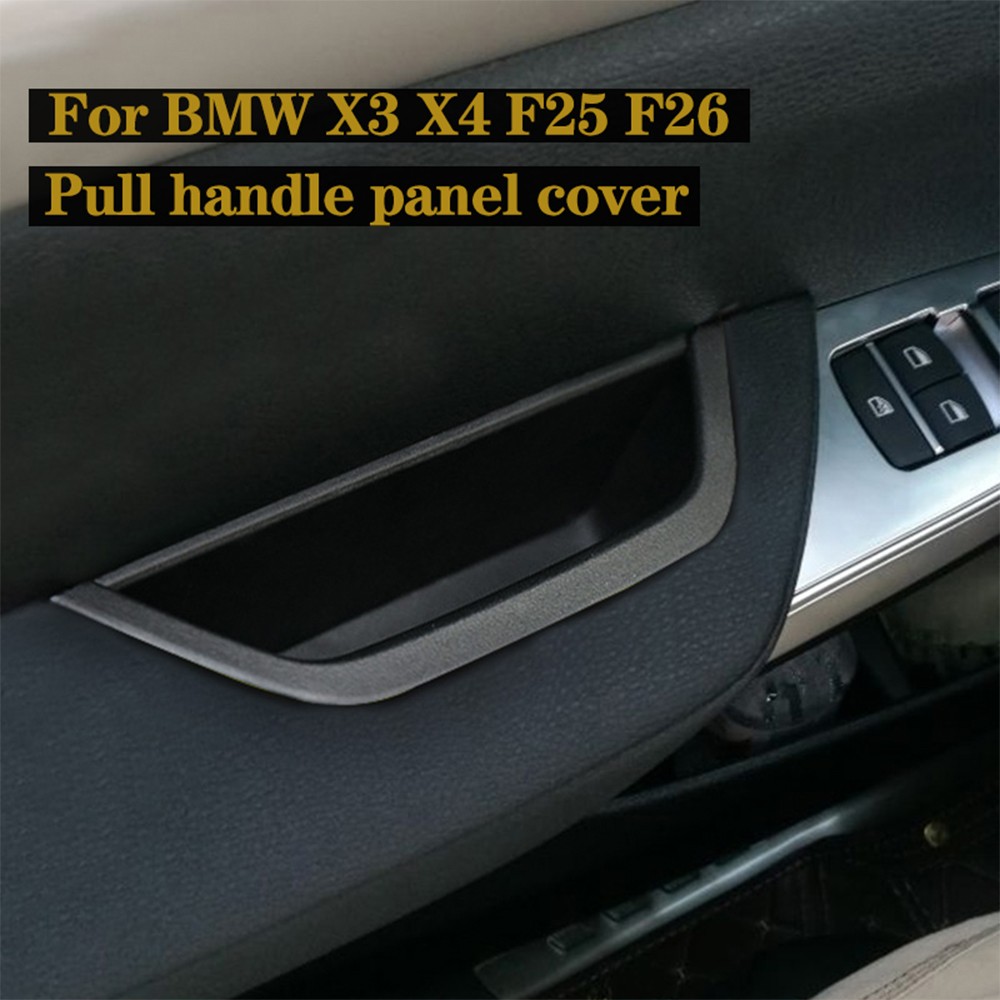 Car Left Right Interior Door Handle Panel Interior Door Pull Handle Cover Trim For BMW X3 X4 F25 F26 2010-2017