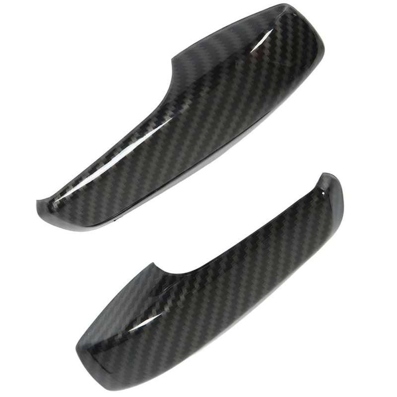 Inner Door Handle Trim Carbon Fiber Style Interior Door Handle Patch Replacement for Smart Fortwo W451 Facelift 2011-2014 for