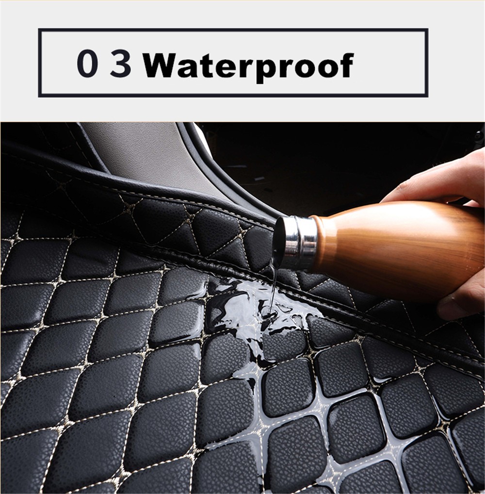 SJ 6 Colors Waterproof Car Trunk Mat Cargo Liner Boot Pad Fit for Volkswagen VW Magotan (2007-2019 year) 2008-09-10-11-12-2018