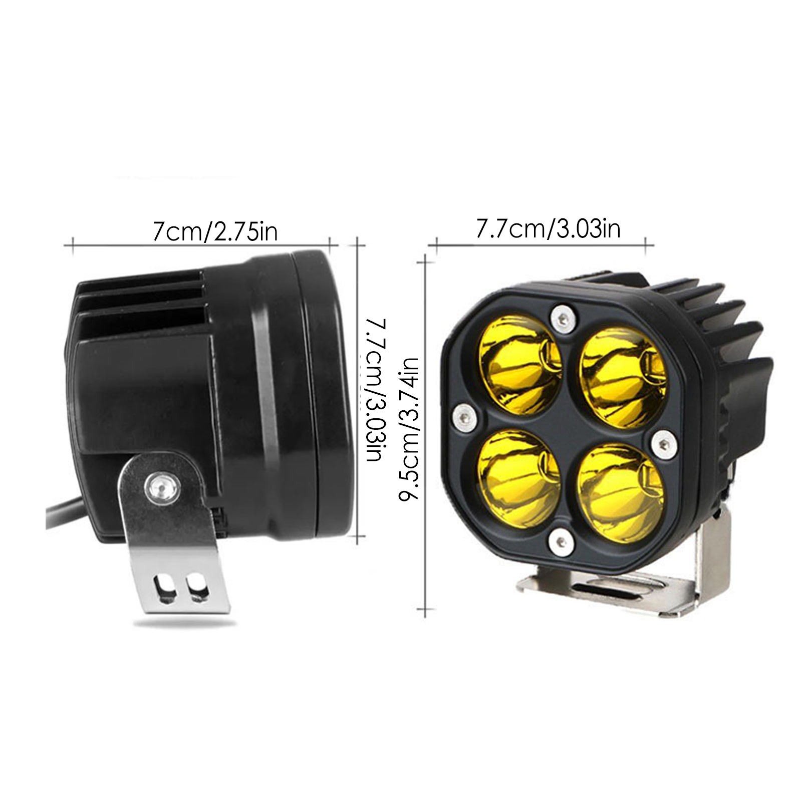 LED Lamp Pods 4000LM Running Lights For Cars 40W Offroad Accessories Auxiliary Lights Fog Lights Led Car Lights