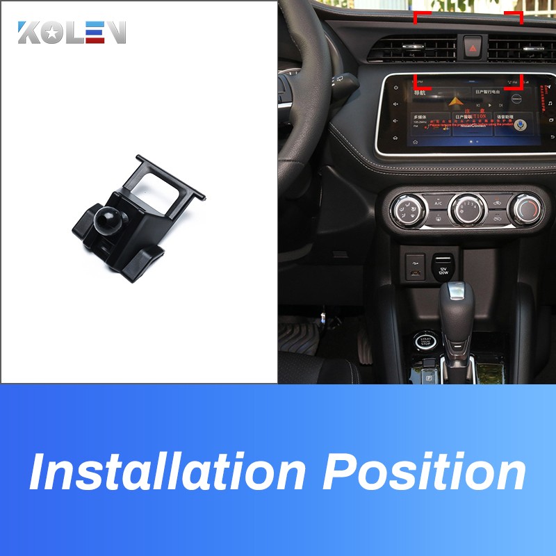 Car Mobile Phone Holder For Nissan Kicks P15 2017 2018 2019 2020 GPS Gravity Stand Special Mount Navigation Bracket Accessories