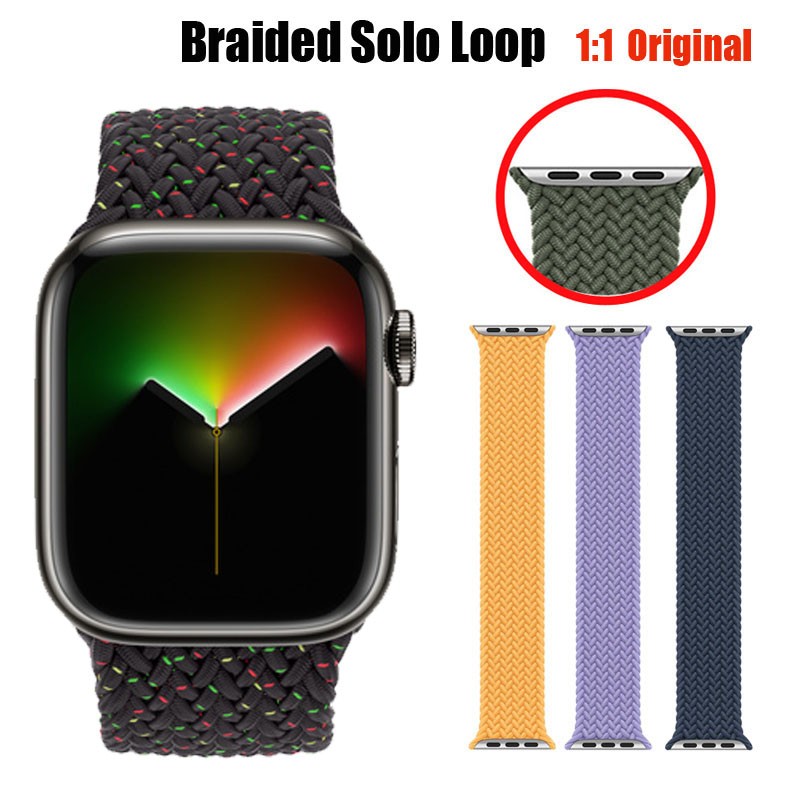 Strap for Apple Watch Band 45mm 41mm 44mm 40mm 42mm 38mm 1:1 Formal Nylon Bracelet iWatch Series 3 4 5 SE 6 7