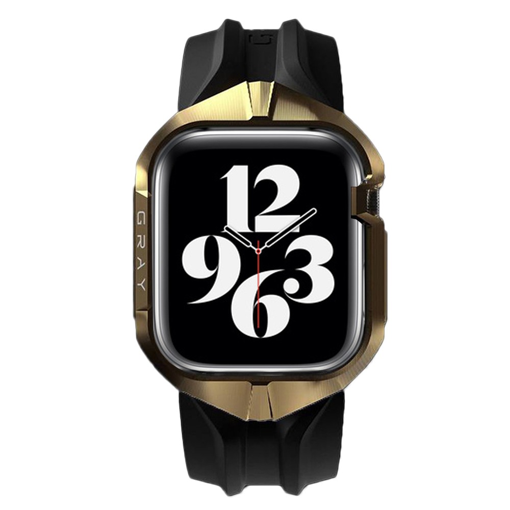 luxury steel brand watch cover for apple watch 6 se 5 44mm 42mm protector sport case for iwatch 6 se 5 4 3 gold protector