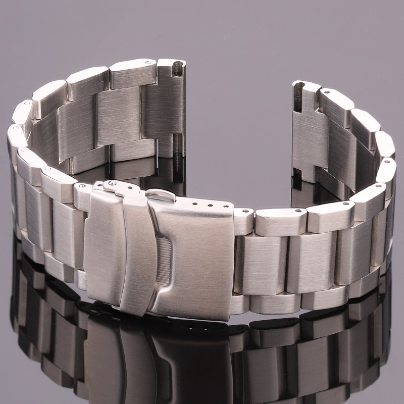 Stainless steel watch band, 18mm, 20mm, 22mm, 24mm, blue, black, gold, accessories