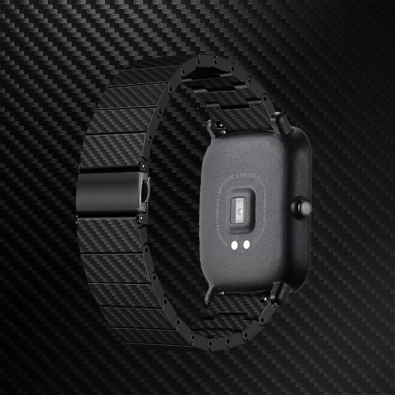 20 مللي متر 22 مللي متر حزام ساعة ل Amazfit Gts/2/3/2E/gts2 mini/Gtr 42 مللي متر/47 ملليمتر ألياف الكربون كيفلر المعصم سوار شاومي Amazfit بيب/ubelt