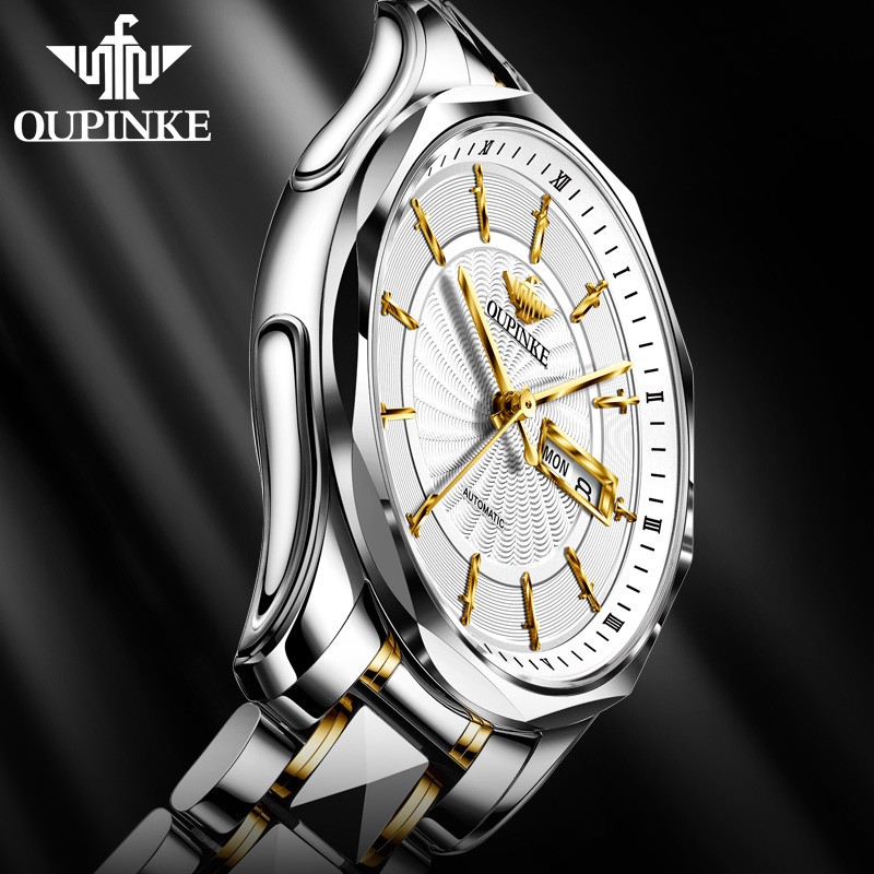 OUPINKE Automatic Watch Men Luxury Brand Men Watches Casual Business Expensive Sapphire Glass Waterproof Mechanical Wrist Watch