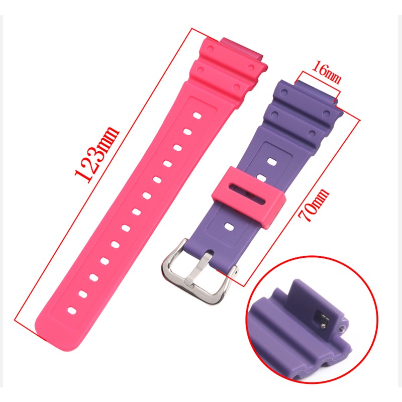 16mm Resin Watch Accessory Strap Case Suitable for Casio G-SHOCK GA2100 2110 Men Women Sports Waterproof Transparent Strap