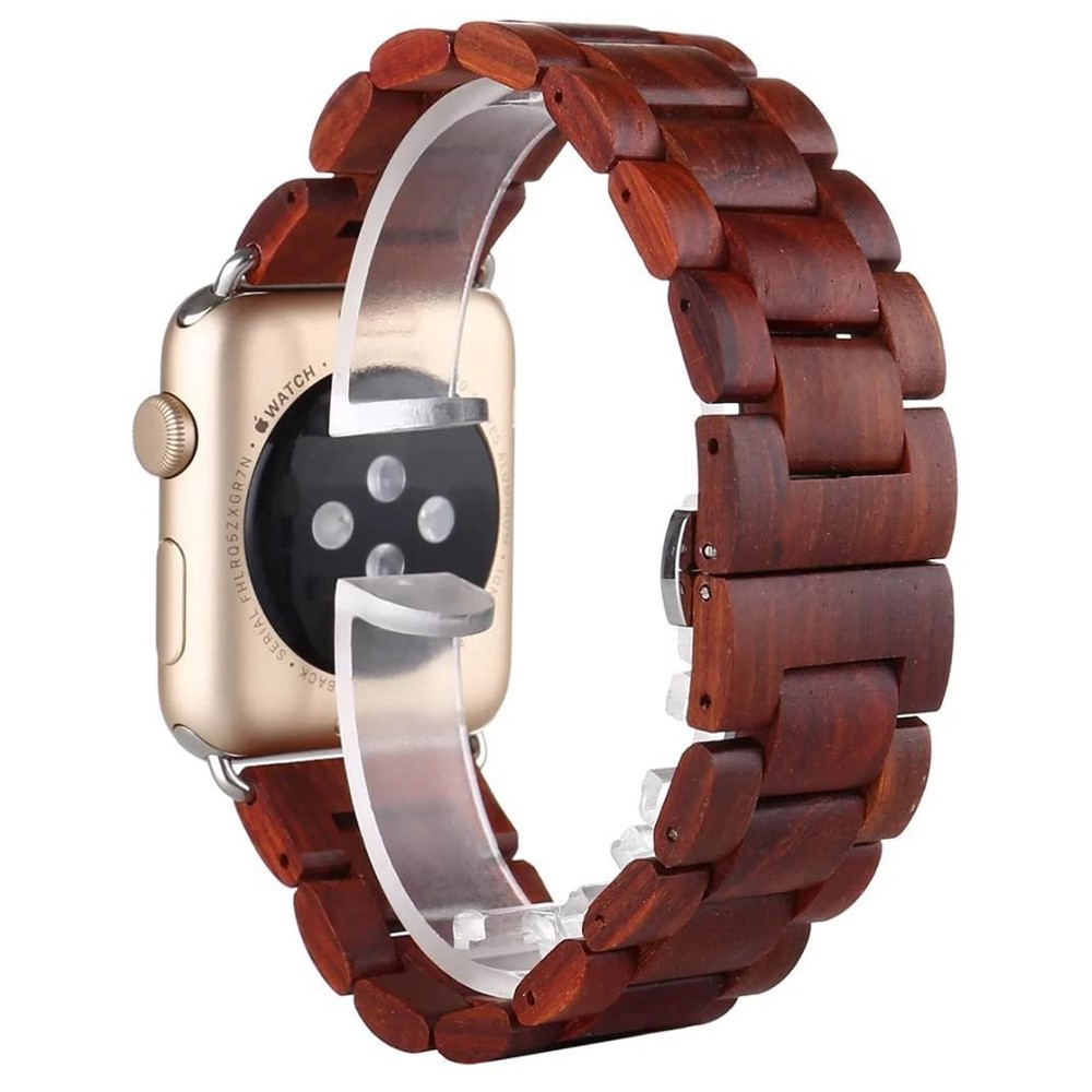 Wooden Watch Strap For Apple Watch Series 6 5 SE 4 3 Band 44mm 38mm 42mm Bracelet Iwatch 5 40mm Strap Wristband Band Accessories