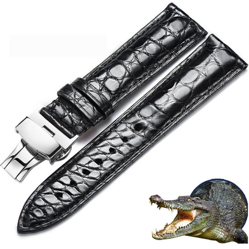 Real Crocodile Watch Strap Genuine Leather Watch Strap for Men or Women Watch Accessories 12 - 24mm