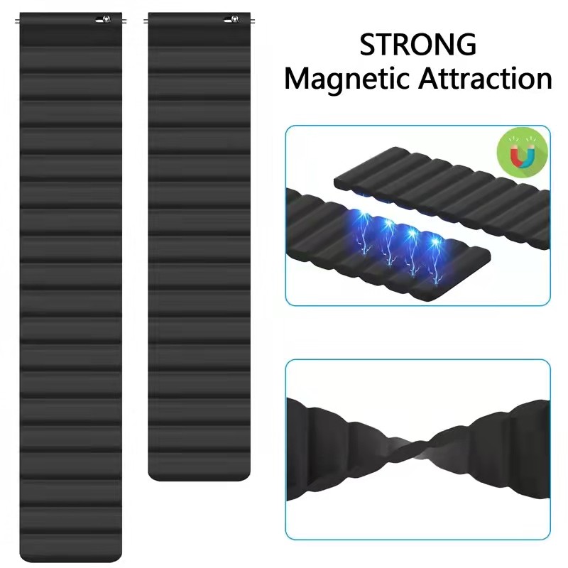 20 مللي متر 22 مللي متر حزام ساعة ل سامسونج غالاكسي ساعة 3 46mm42mm سيليكون المغناطيسي الفرقة النشطة 2 حزام سوار ل هواوي ساعة GT 2