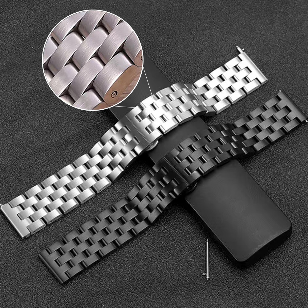 12 14 16 18 24 22mm 20mm solid polished luxury men strap for Samsung Galaxy Watch4 classic 3 for seiko metal watchband bracelet