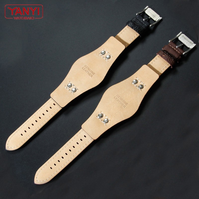 Genuine leather men's watch band, 22mm strap with engraving mat CH2891 CH3051 CH2564 CH2565