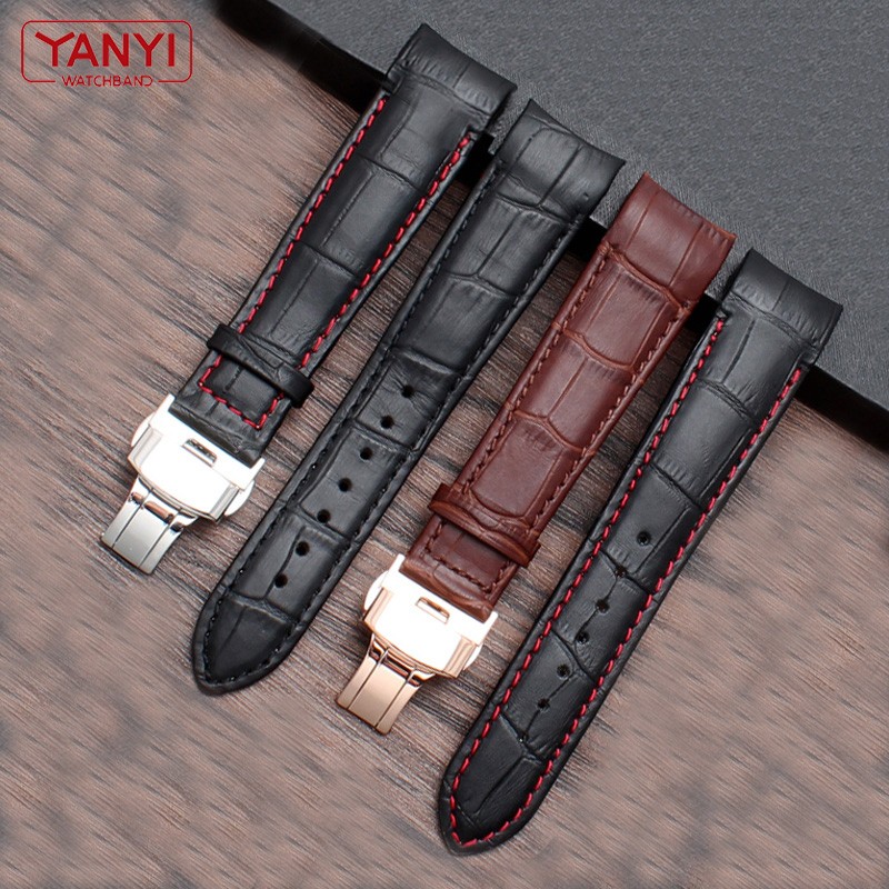 Genuine Leather Curved Bracelet End Watch Strap 20mm For Citizen BL9002-37 05A BT0001-12E 01A Watch Band 21mm Watchband 22mm