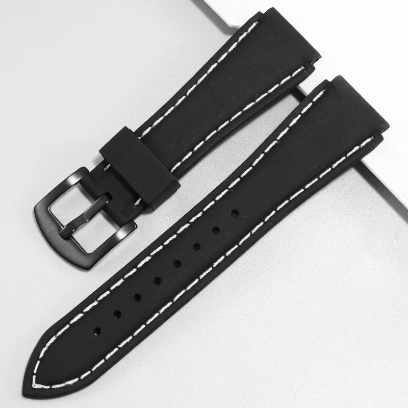 Waterproof Rubber Strap Pin Buckle Men's Bracelet Replacement Casio AE1200 MRW200H Convex Silicone Watchband 18mm 20mm