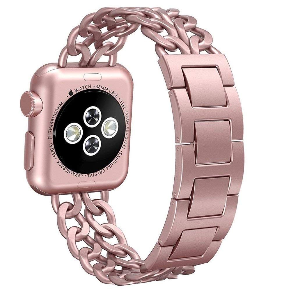 Stainless Steel Strap for Apple Watch 7 SE 6 5 4 Band 40mm 41 45 44mm Band Metal Connect Bracelet Strap for iwatch Series 3 38 42mm