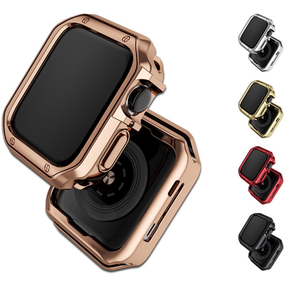 Top watch case for Apple Watch SE 38mm 42mm shell plating hard PC protective case for Apple Watch Series 7 6 5 4 iWatch 40mm 44mm