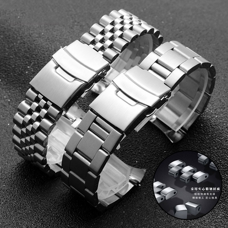 Watch Band For SEIKO 5 SRPD63K1 SKX007 009 175 173 Stainless Steel Watch Chain Watch Accessories Watch Band Watch Chain