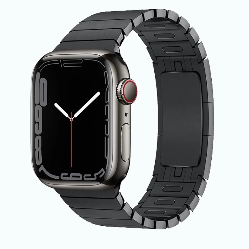 Link Bracelet for Apple Watch Series 7 45mm 41mm Stainless Steel Bracelet Wristband for iWatch 6 5 4 SE 3 44mm 40mm 42mm 38mm