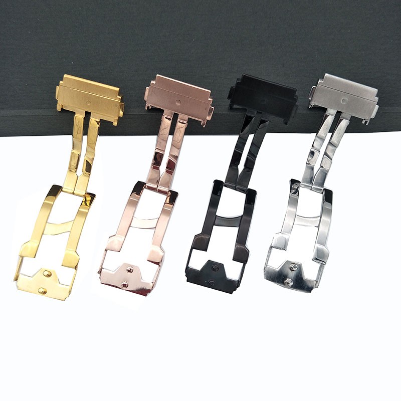 18mm20mm22mm2 4mm Watch Strap Stainless Steel Buckle For HUBLOT Fusion Classic Big Bang King Power Watch Chain Folding Clasp