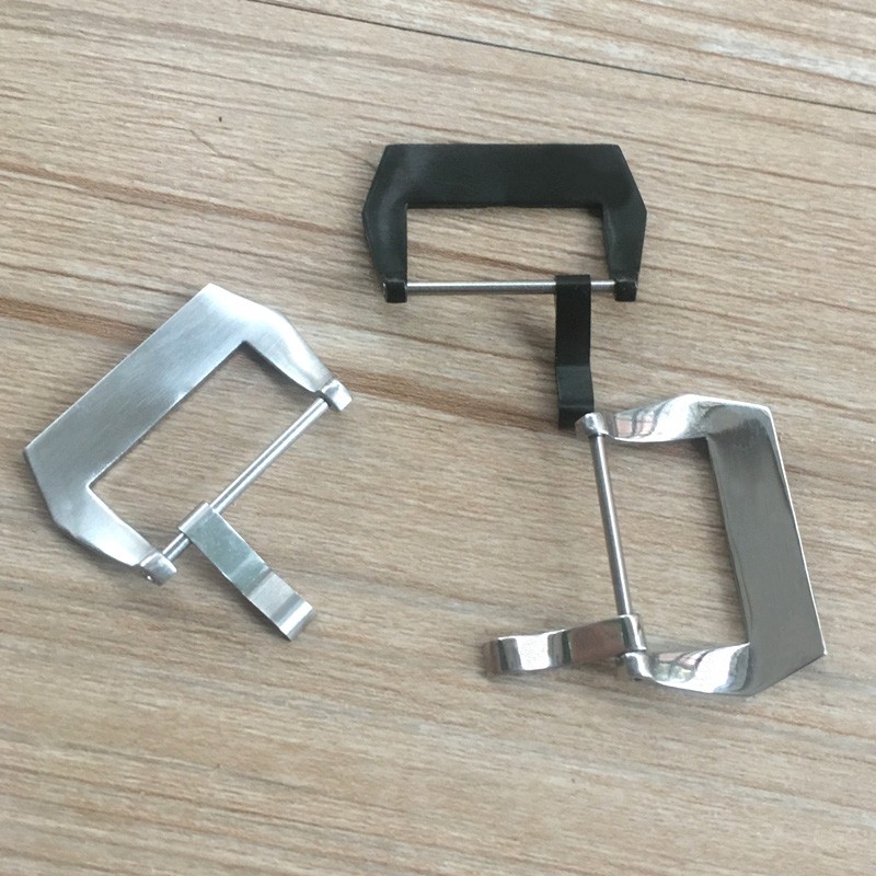 Stainless Steel Watch Buckle, 316L, 20mm, 22mm, 24mm, 26mm, Brushed Silver, Pin Buckle for Big Bam Pilot Watch