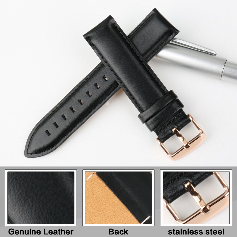 MAIKES Quality Genuine Leather Watch Band 13mm 14mm 16mm 17mm 18mm 19mm 20mm Watchbands for DW Daniel Wellington Watch Strap