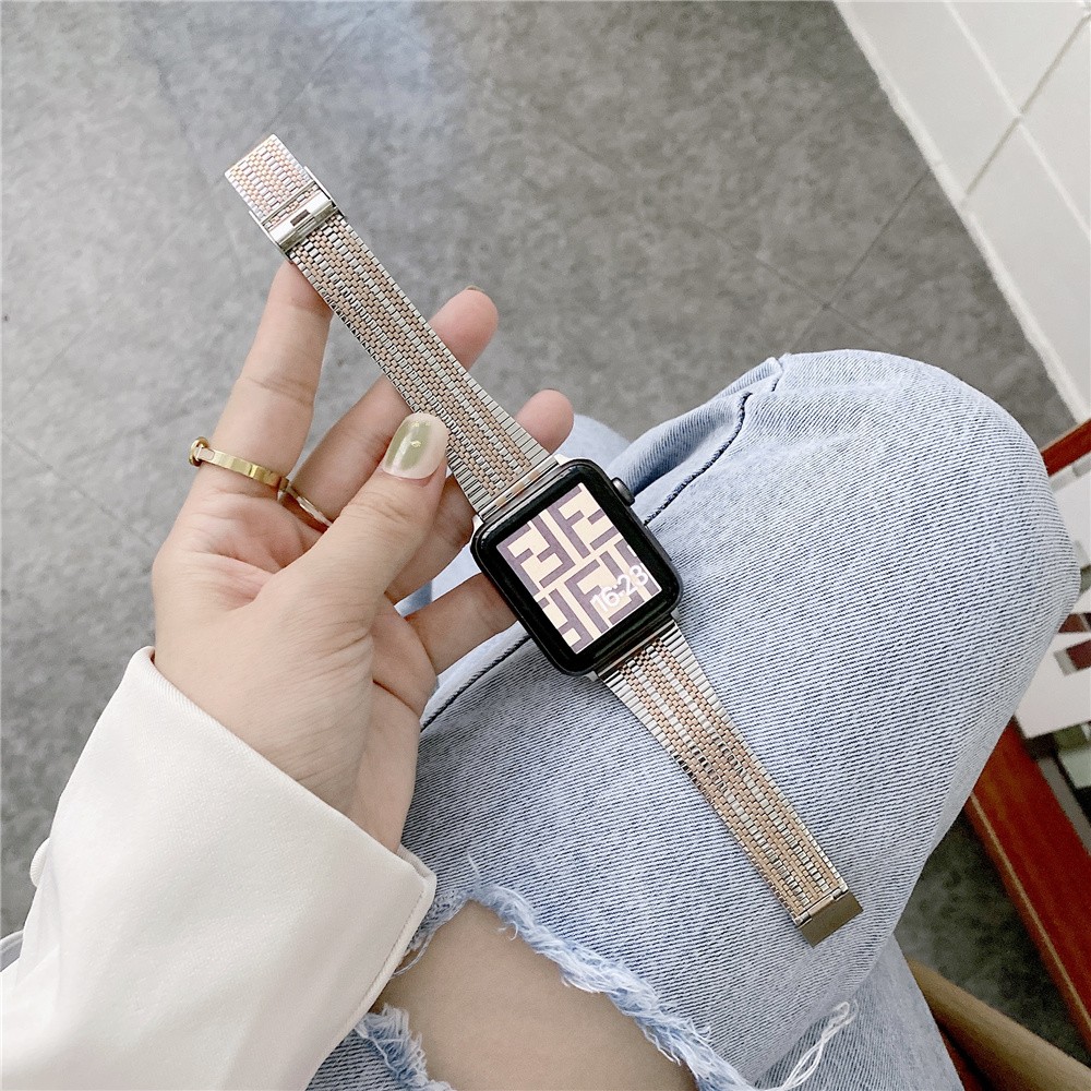 slim milanese strap for Apple watch band 7 6 SE 5 4 3 38mm 40mm 41mm stainless steel wriststrap iwatch 6 42mm 44mm 45mm bracelet