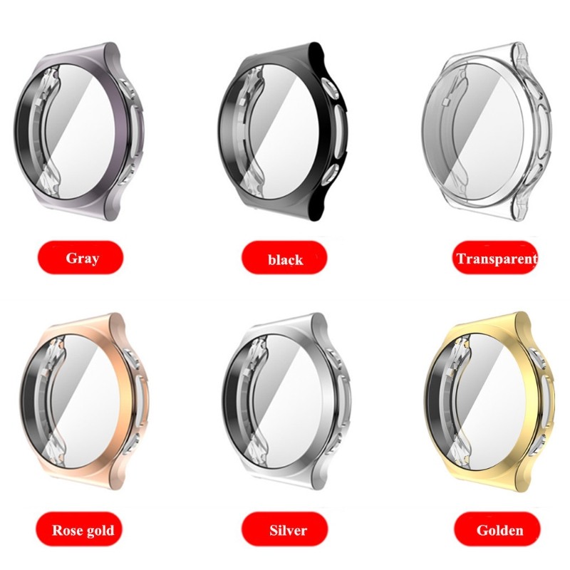 Soft TPU Full Screen Protector Edge Frame Case For Huawei-Watch GT 2 Pro ECG GT2 Pro . Protective Stripe