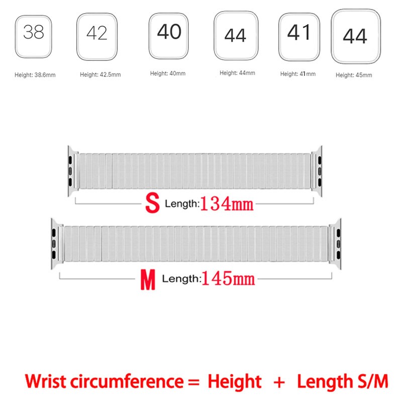 Elastic Strap for Apple Watch Band 44mm 42mm 45mm Printing Stainless Steel Band for iWatch Series 7 6 5 4 3 SE 38mm 40mm 41mm