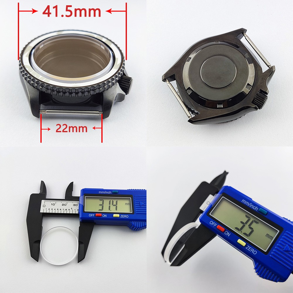 39mm NH35 NH36 case, polished back, transparent, watch accessories, suitable for nh35 nh36 movement, miyota 8215 8205