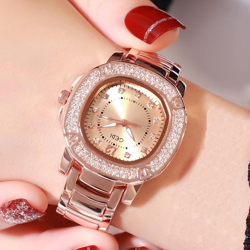 GEDI 2022 Hot Sale Luxury Brand Ladies Watch Waterproof Fashion Stainless Steel Band Business Men Women Watch Drop Shipping