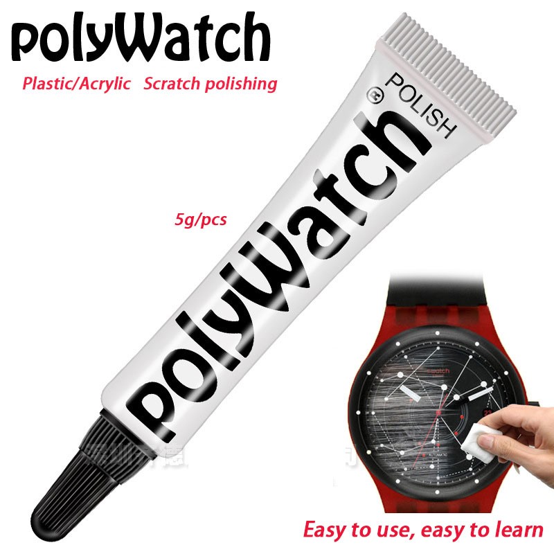 Polywatch Scratch Remover Watch Polishing Kit Acrylic Watch Repair Tools Glass Crystals 5g Polishing Paste Watches DIY Tools