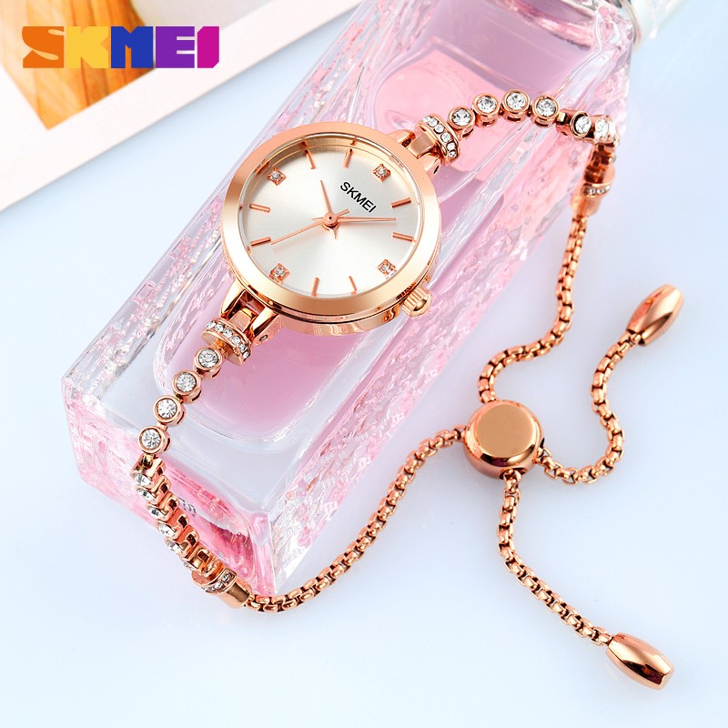 SKMEI Luxury Women's Quartz Watch Fashion Ladies Thin Casual Watches Female Girl Dress Watch 3Bar Waterproof Relogio Feminino 1854