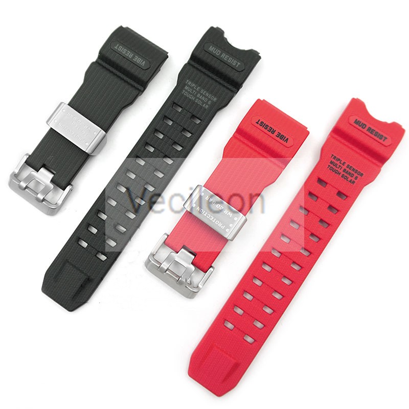 High Level Silicone Resin Watch Band for Men GWG-1000 Sport Waterproof GWG1000 Black Red Army Green Resin Strap with Tools