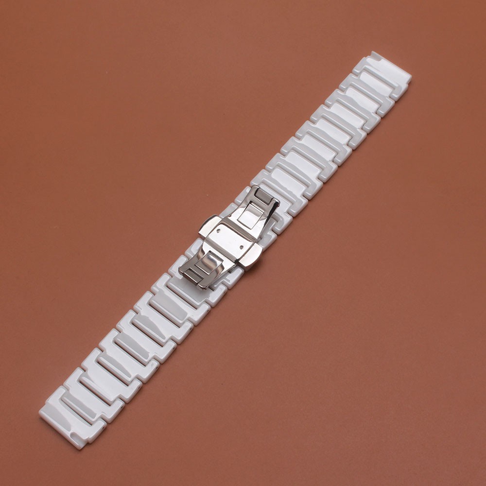 High Quality Watchband Black White Ceramic Watch Accessories 20mm Lug 18mm Special End Straps Bracelets for Huawei Smart Watches