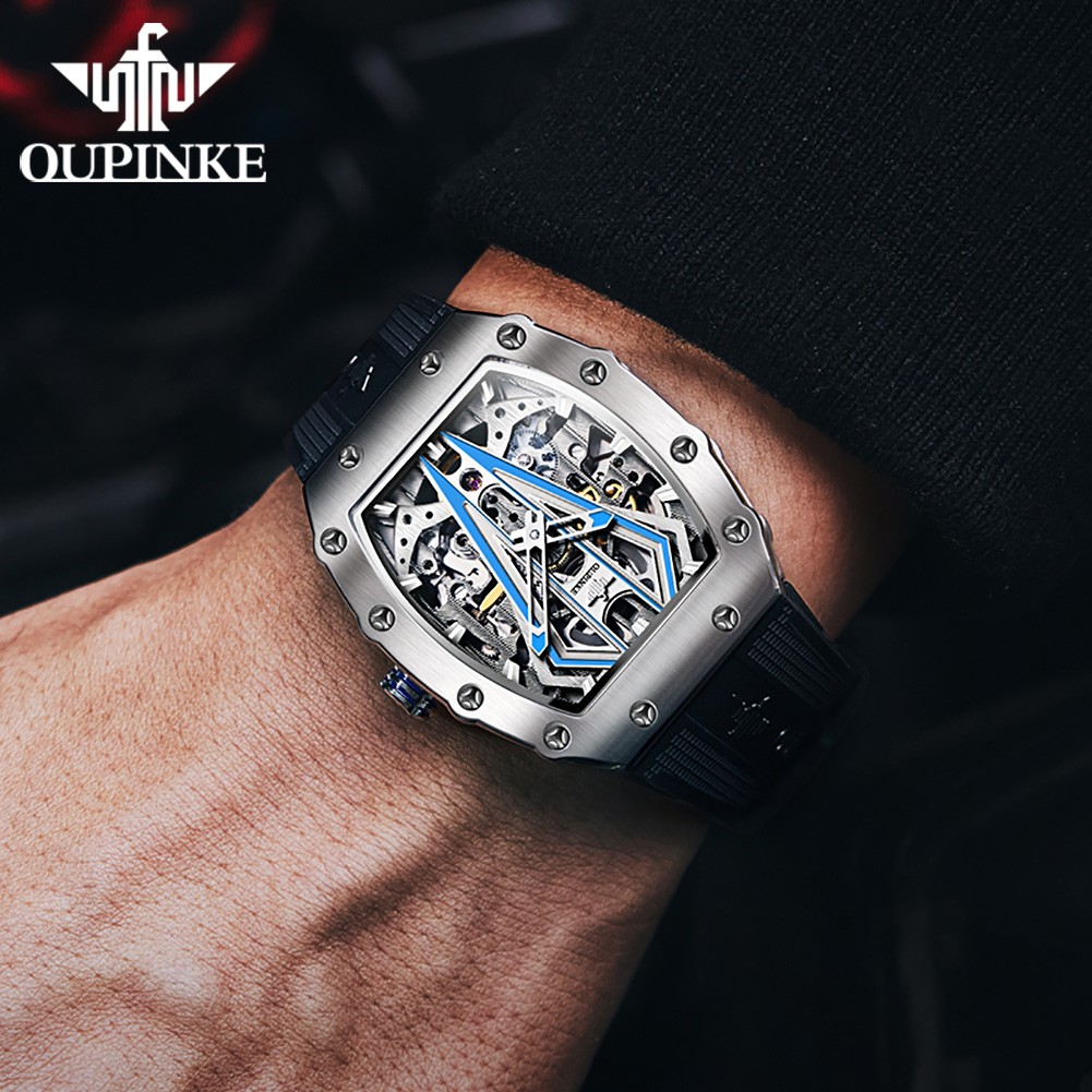 OUPINKE Luxury Brand Men's Mechanical Watches Automatic Swiss Movement Waterproof Sapphire Mirror Men Automatic Watches