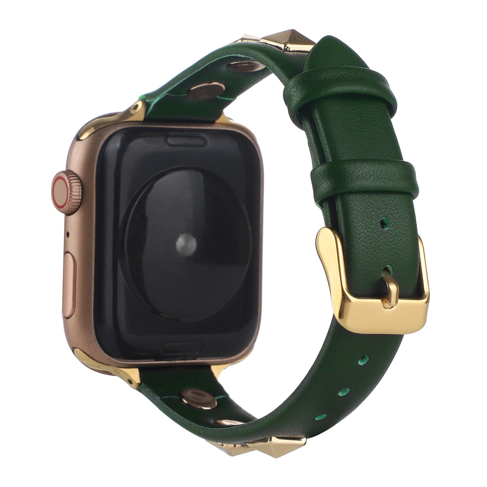 المسامير الفرقة ل أبل سلسلة ساعة 7/6/5/4/3 SE الرياضة حلقة حزام correa iwatch 7 38 مللي متر 40 مللي متر سوار 41/45 مللي متر 44/42 مللي متر حزام جلد